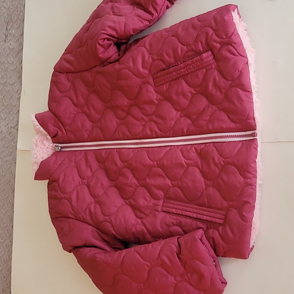 Sequoia mulberry reversible faux fur jacket